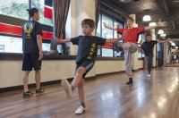 trening w szkole kung fu